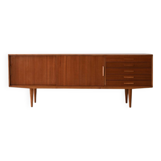 Sideboard with drawers in dark wood