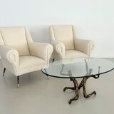 Salvino marsura vintage bronze handcrafted trinidad brutalist coffee table, 1960