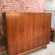 Commode penderie en placage palissandre de rio