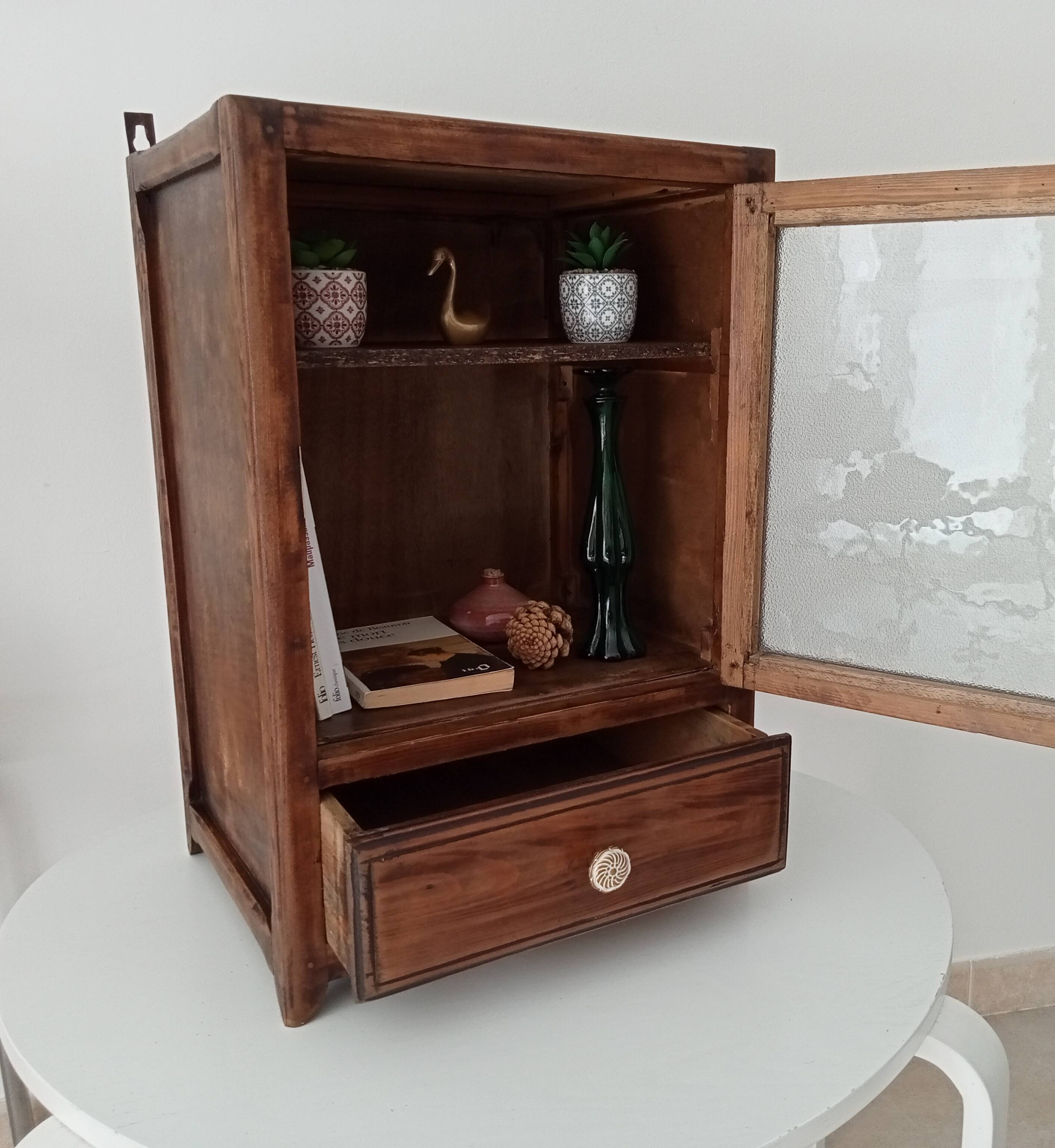 Medicine cabinet, 30s/40s oak bathroom cabinet