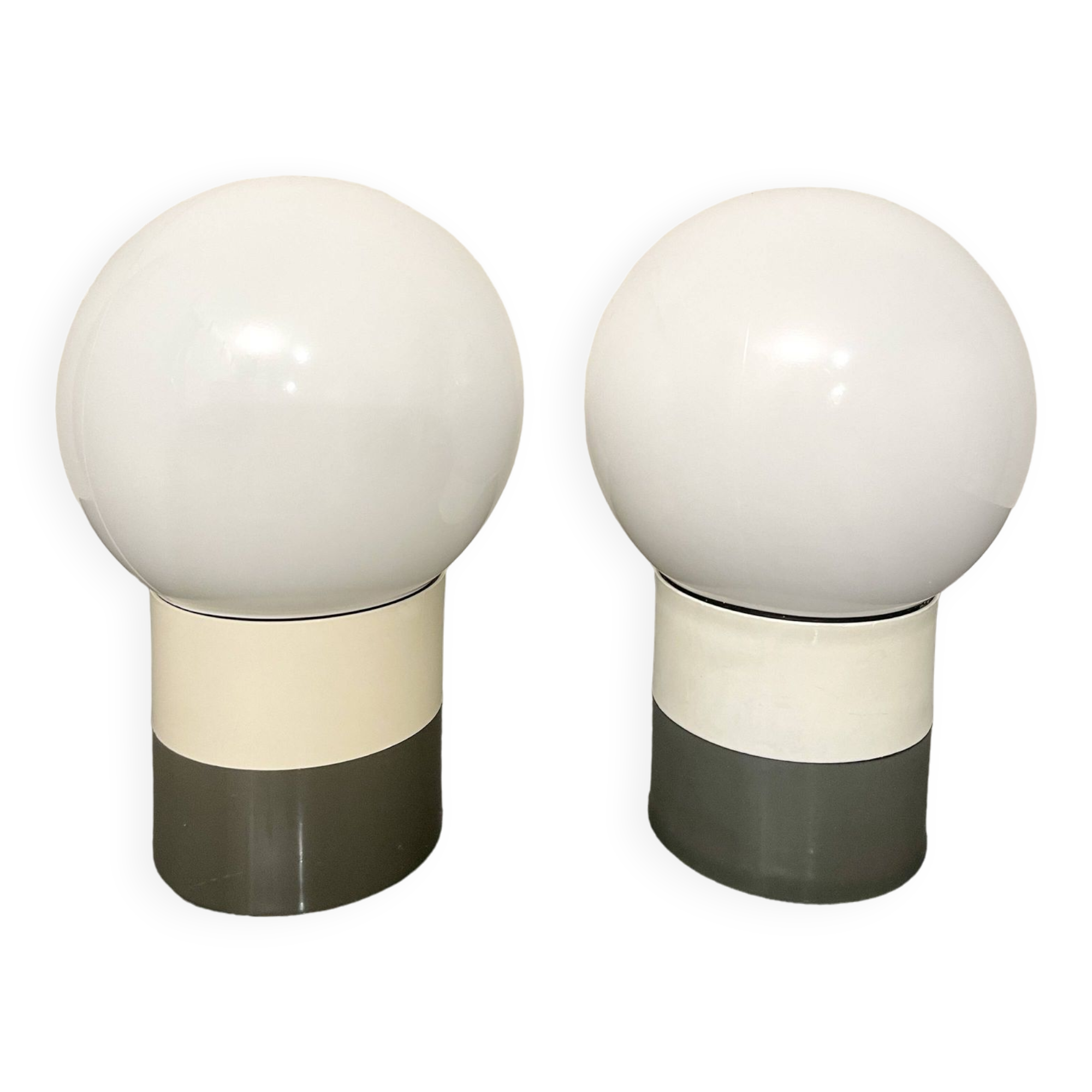 Paire de lampe boule 1970