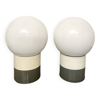 Pair of ball lamps 1970