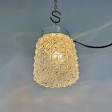 Vintage White Porcelain Pendant Light, 1970s