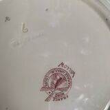 Iron earth cake dish, willow, hamage moulin des loups, north, old