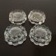 4 glass risers - piano table furniture legs - vintage