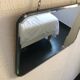 Miroir biseauté anglais vintage 1930 - 50 x 30 cm