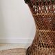 Diabolo tamtam stool in vintage buri rattan