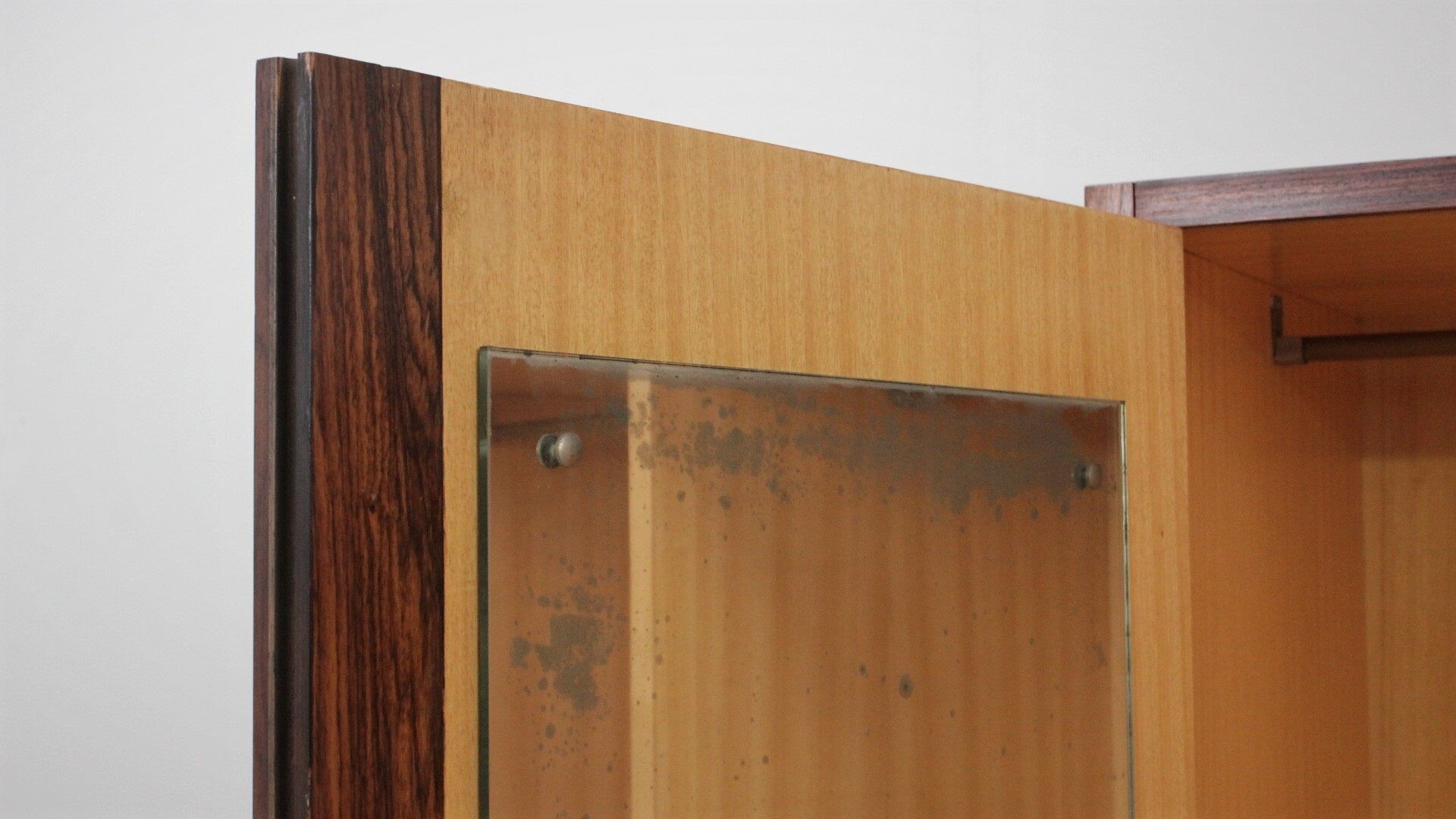 Italian mid century rosewood wardrobe 1950s