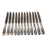 12 couteaux a dessert métal argenté orfèvre Christofle vendome 19,7cm