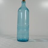 Bouteille en verre turquoise