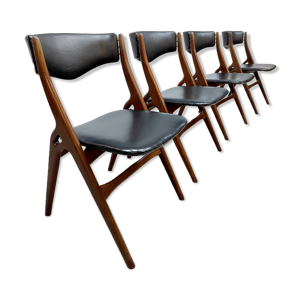 4 chaises vintage design