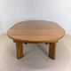 Vintage extendable round table in the spirit of Atelier Chauvin S.A. – 1970s