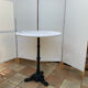 Parisian bistro table/side table in marble and wrought iron