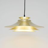 Lampe Space Age "vitrika" en laiton, Danemark années 60