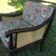 Black wood armchair and canning