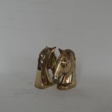 Brass horse bookends