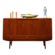 Buffet/commode en teck, Danemark années 60/70, vintage, milieu du siècle moderne