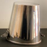 Pearl silver metal champagne bucket, shells or shells