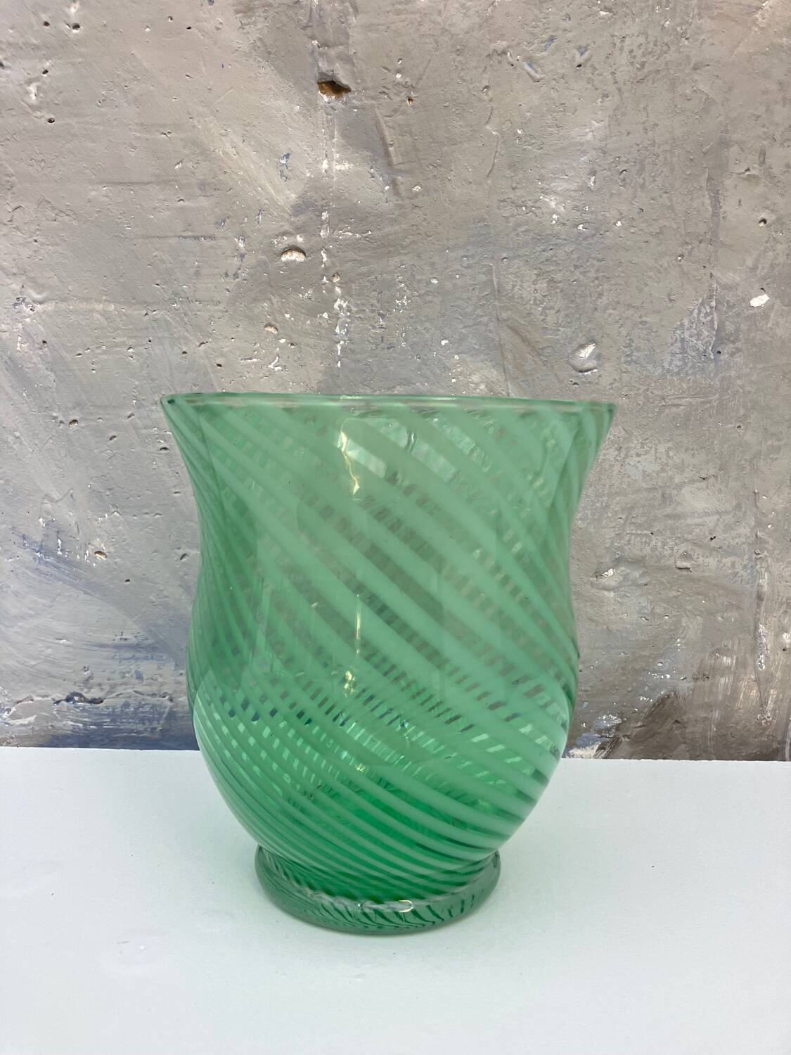Large green vase
