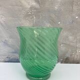 Large green vase