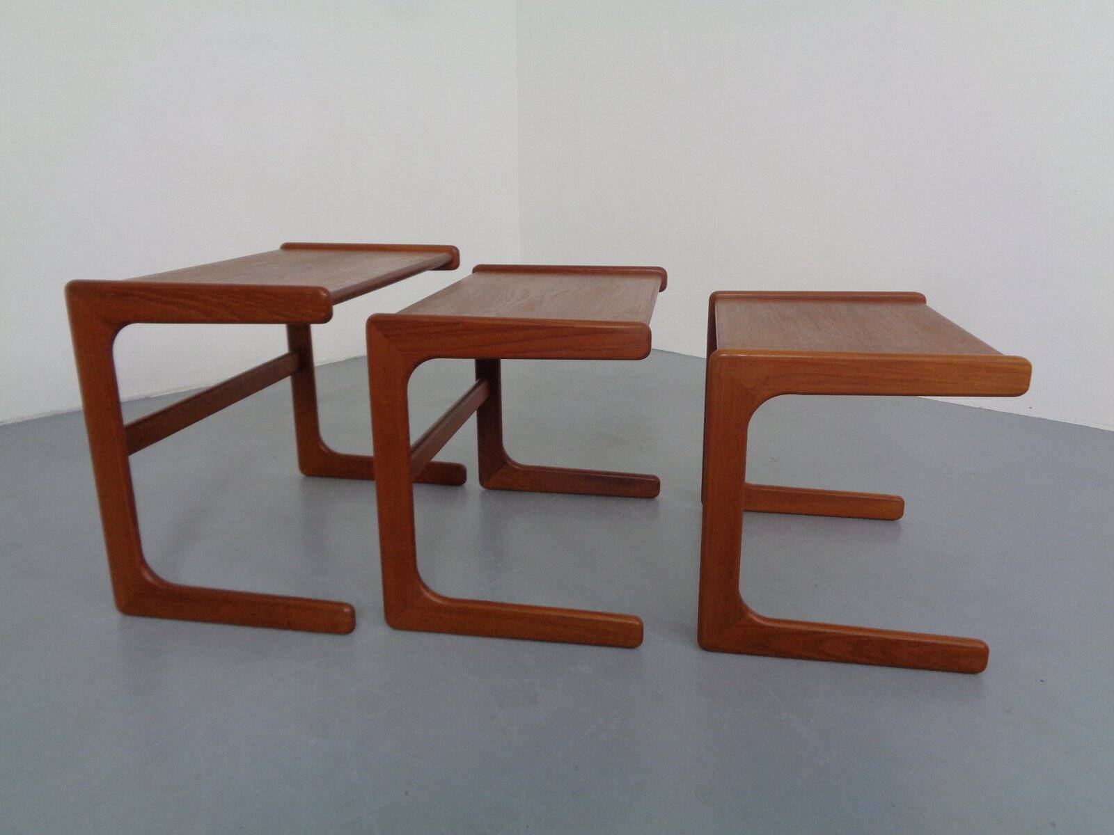 Danish Teak Nesting Tables from Salin Nyborg, 1960s, Set of 3