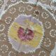 Nappe brodée à la main vintage 123x125 cm
