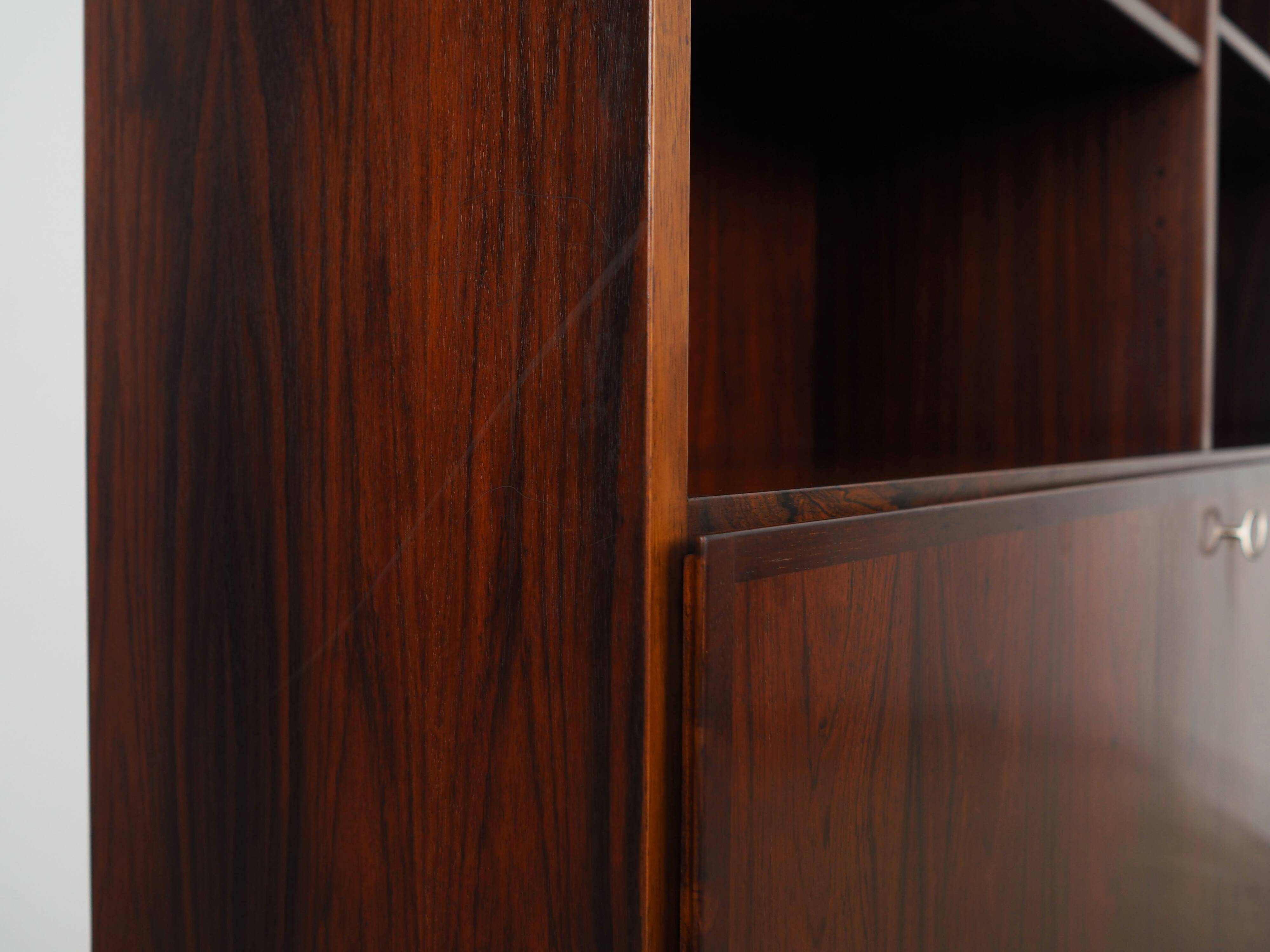 Rosewood bookcase, Danish design, 1960s, manufactured by Omann Jun