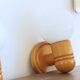 2 vintage wooden wall lights ALLIBERT model CYPRIA