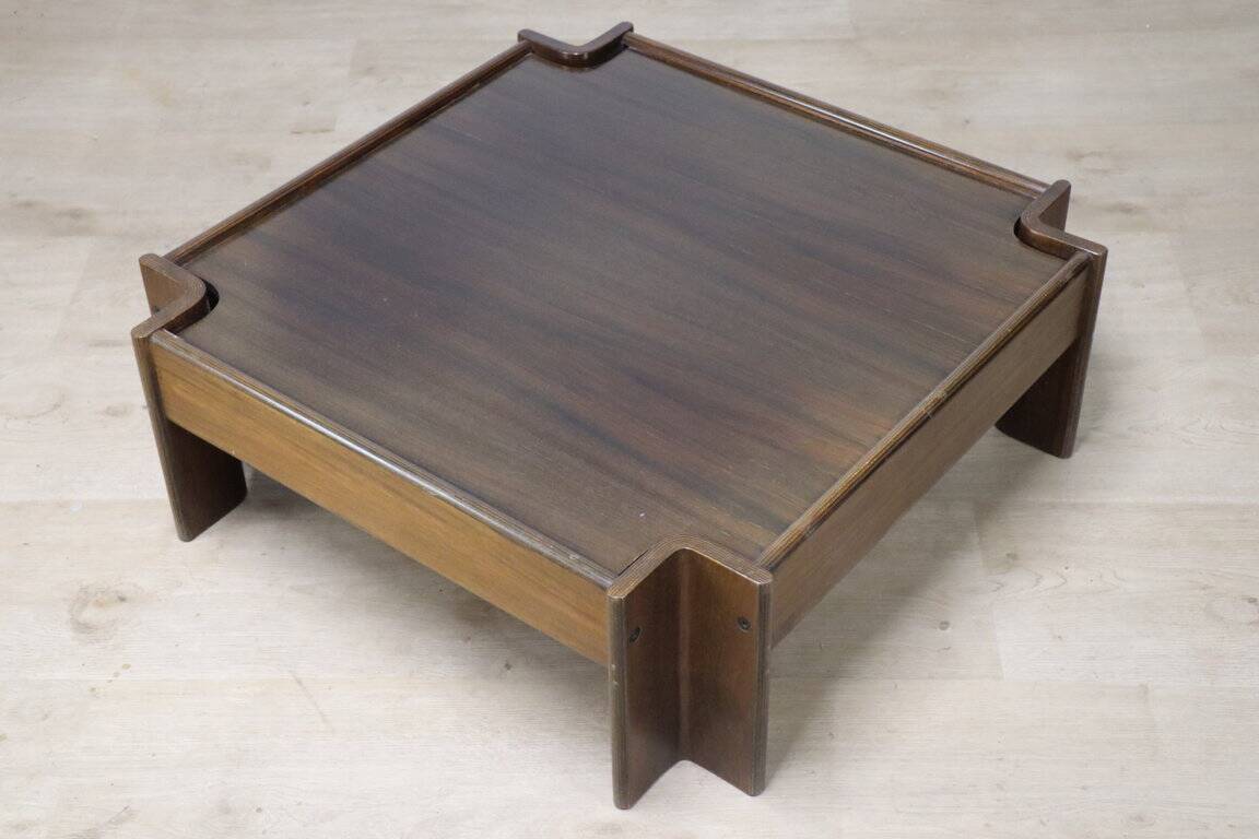 “Zelda” coffee table by Sergio Asti in rosewood, 1960