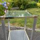 Vintage pedestal table or end table, 70s