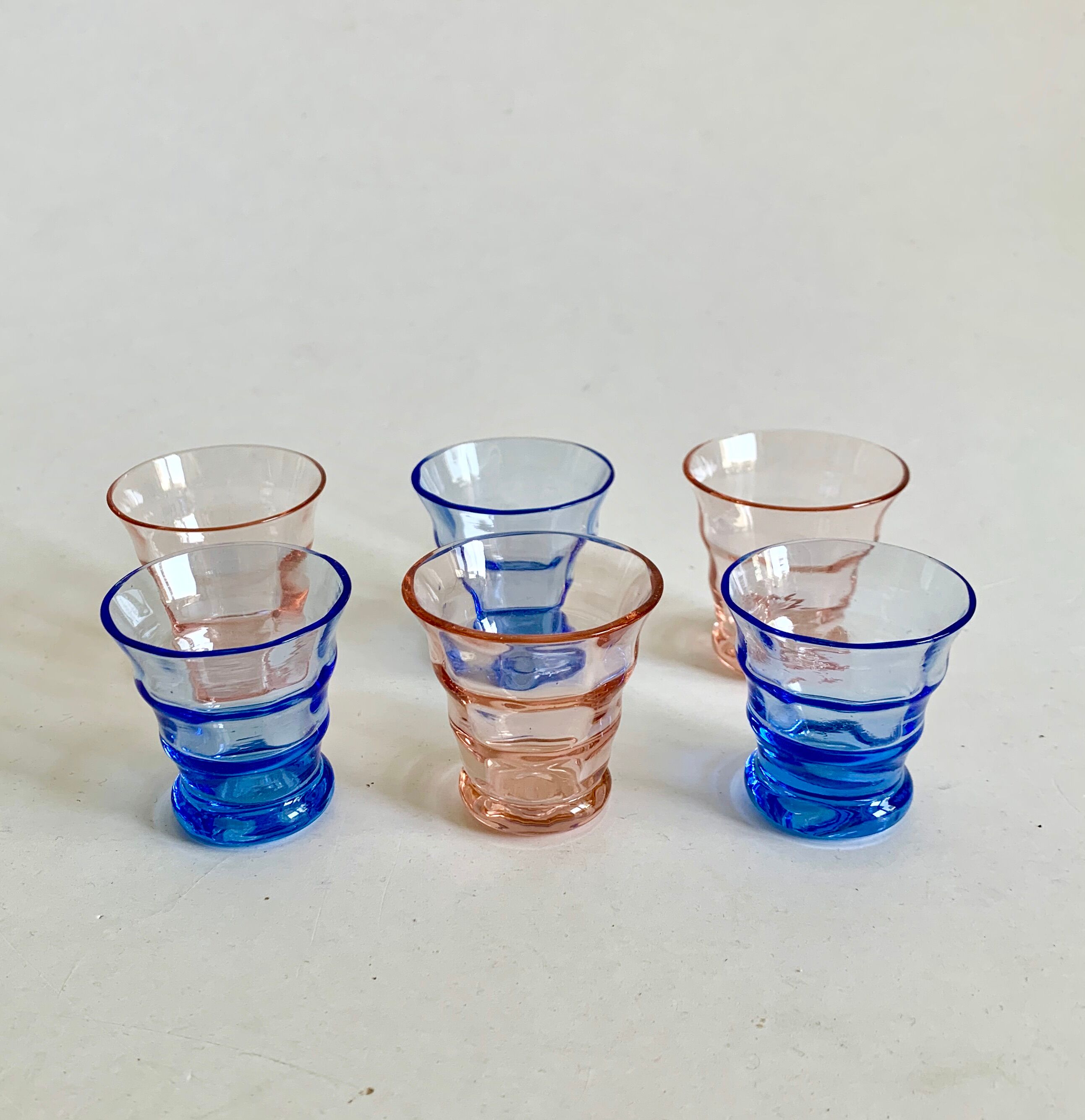 Art deco glasses set, 1950