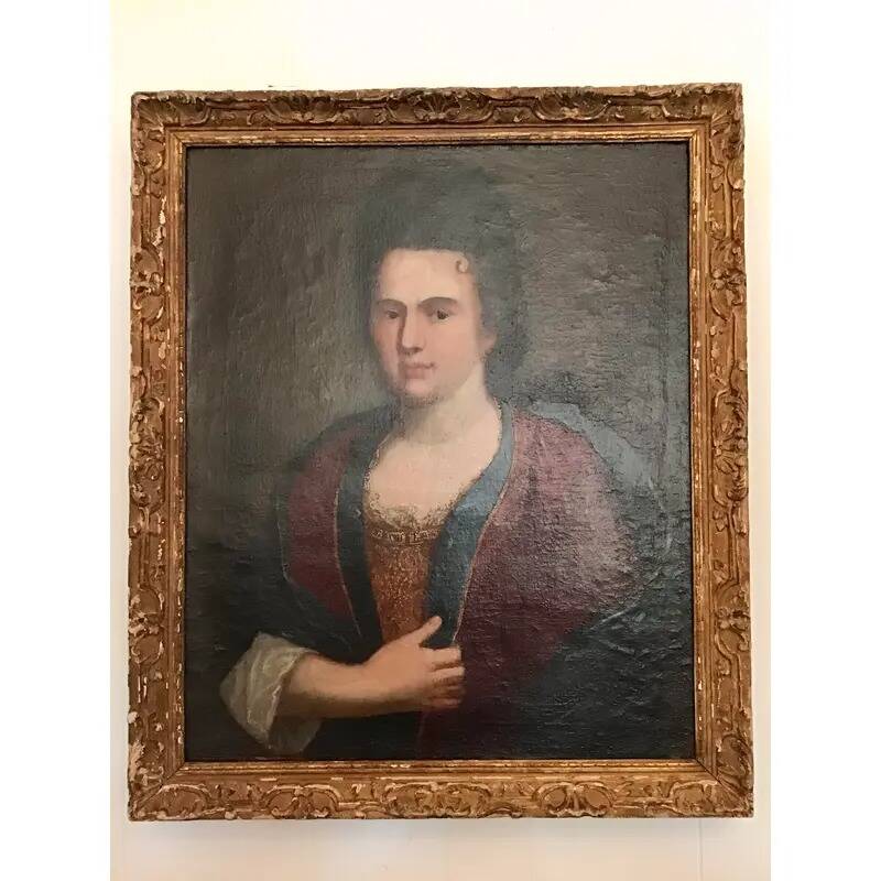 French 18th Century Portrait of a Noble Woman