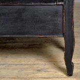 Banc ancien en pin, années 1900