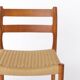 Lot de 6 chaises de salle à manger en teck Niels Otto Moller, modèle 84, 1976 – Cordon renouvelé
