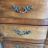 Louis XV walnut chest of drawers with 3 drawers from 1960