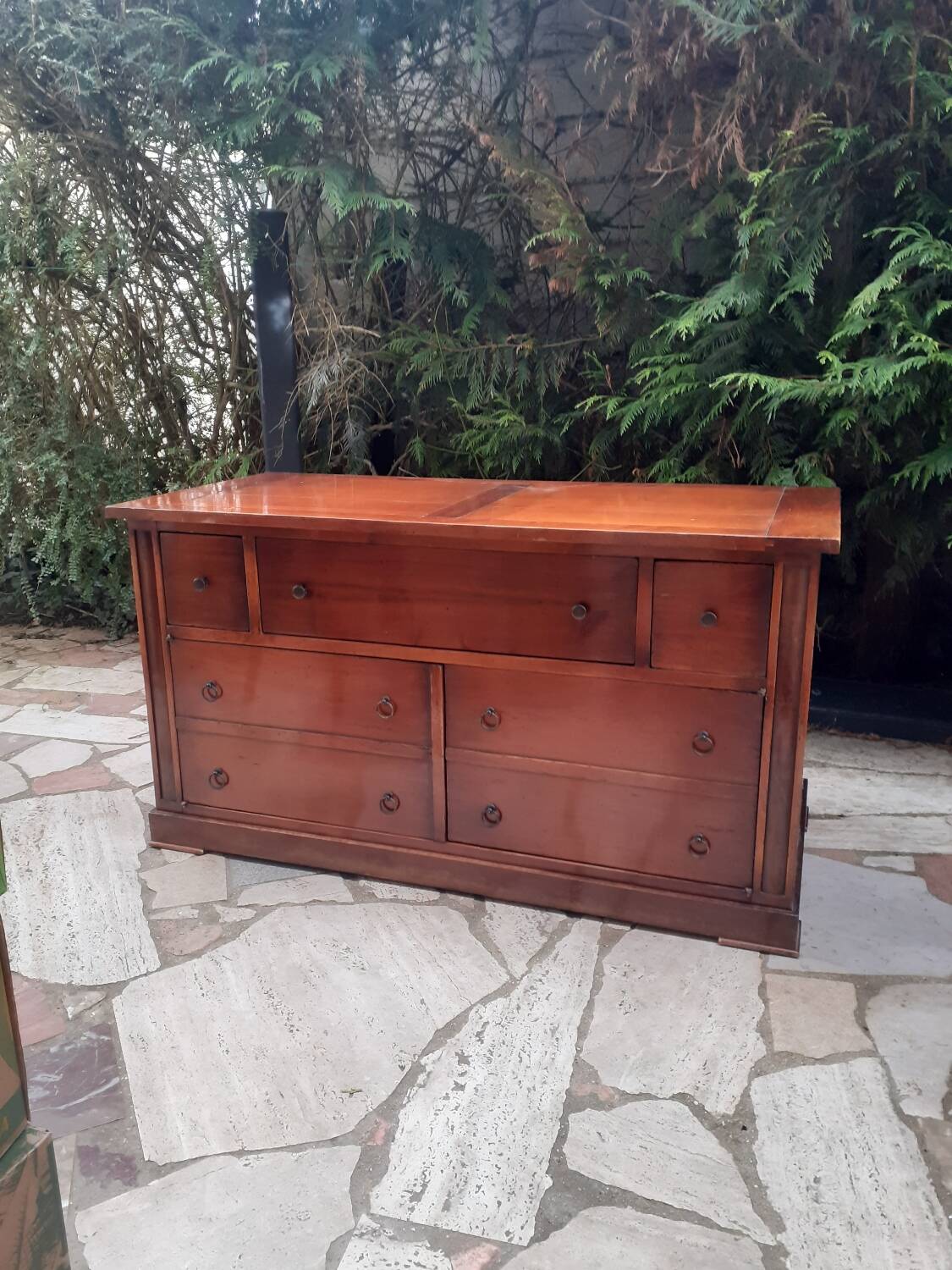 Commode Roche bobois en bois massif patine