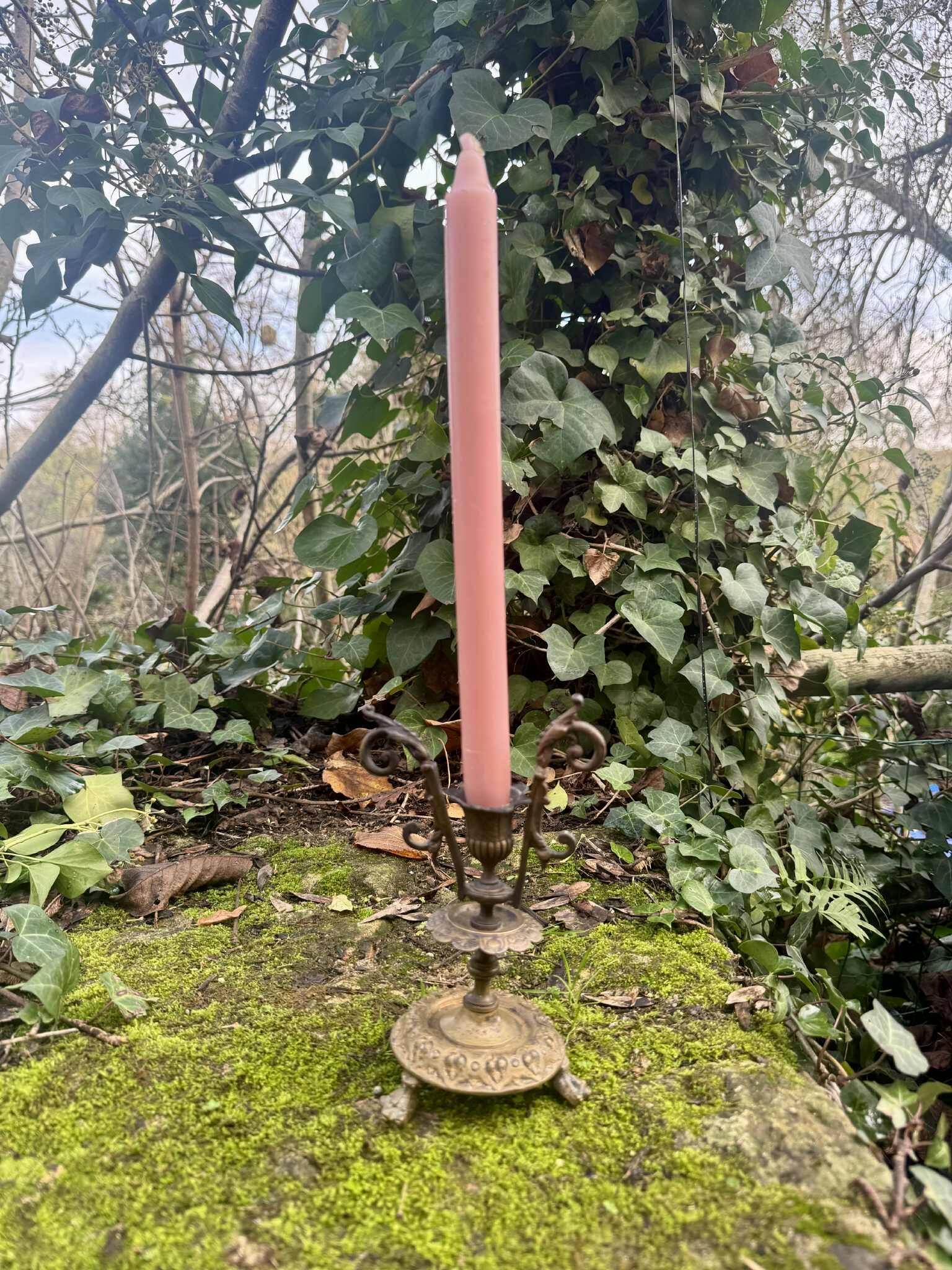 Large bronze candlestick from the Napoleon III period