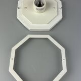 60s 70s ceiling lamp Glashütte Limburg Germany Plafoniere glass & metal