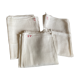 Trio of old tea towels special glass