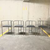 Rodney Kinsman Series of 4 Postmodern Chairs, Bieffeplast 1980