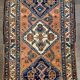 Antique handmade Heriz Karaja rug