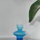 Vintage frosted glass candlestick - 60s 70s design