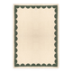 Green wool rug