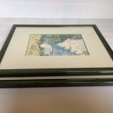 Pair of watercolor nature landscape frames