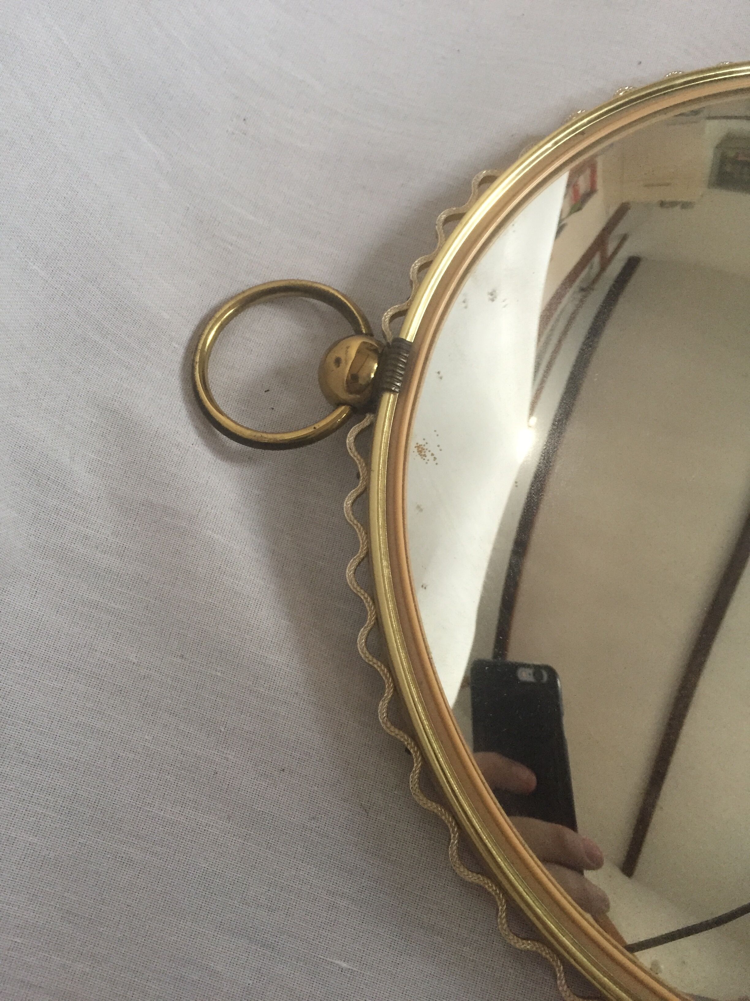 Mirror bulging witch shape pocket watch