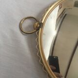 Mirror bulging witch shape pocket watch
