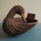 vintage rattan wicker duck basket