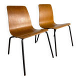 Pair of “Papyrus” chairs attributed to Pierre Guariche, France 1950