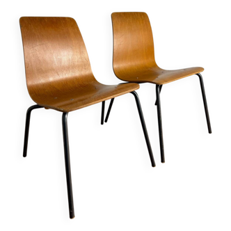 Pair of “Papyrus” chairs attributed to Pierre Guariche, France 1950