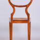 Biedermeier Polish Chair in Walnut Vener & Rattan, Austria, 1830s